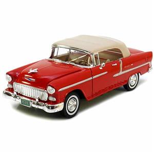 ماکت فلزی شورولت موتورمکس Motormax Chevrolet Bel Air 1955 Rood-Beige 1:18