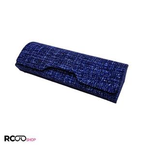 قاب عینک طبی مگنتی با رنگ آبی و جنس پارچه ای مدل 991573