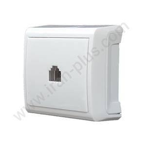 تلفن تک سوکت (2خط) مدل الیزه روکار