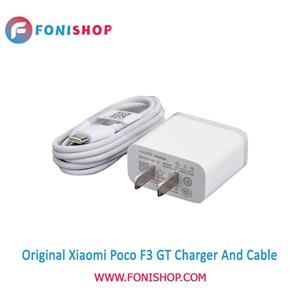 کابل و شارژر سوپر فست شارژ اصلی شیائومی Xiaomi Poco F3 GT