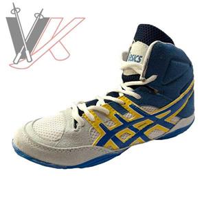 کفش کشتی اسیکس استخوانی-آبی کد 1604004 