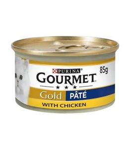 کنسرو گربه بالغ گورمت گلد طعم مرغ 85 گرم Gourmet Gold Canned Adult Wet Cat Food With Chicken 