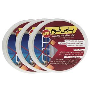 نوار درزگیر پارس فوم مدل پلی اتیلن22 میل بسته 3 عددی