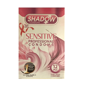 کاندوم شادو مدل Sensitive بسته 12 عددی shadow condoms