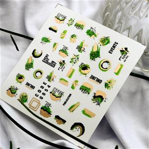 برچسب لنز ناخن مدل لکه رنگ کد 54