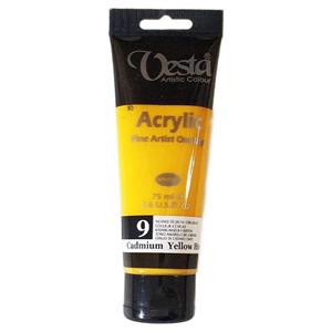 رنگ اکریلیک وستا Cadmium Yellow Hue 9 حجم 75 میل