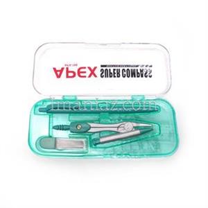 ست پرگار و خط کش اپکس  7 تکه  کد  APX160 سبز 