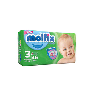 پوشک مولفیکس سایز 3 بسته 46 عددی Molfix Size Diaper Pack Of 