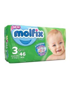 پوشک مولفیکس سایز 3 بسته 46 عددی Molfix Size Diaper Pack Of 