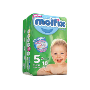 پوشک مولفیکس سایز 5 بسته 10 عددی Molfix Size Diaper Pack Of 