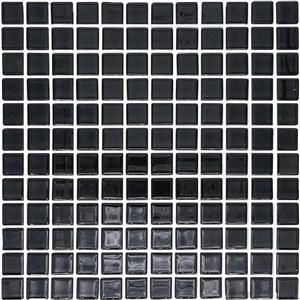 کاشی شیشه ای C4BK0007 مشکی روکارنو