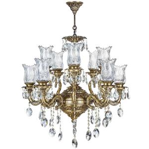 لوستر چشمه نور 12 شعله کد M3561/6_6_A Cheshmeh Noor M3561/6_6_A Twelve Flames Chandelier