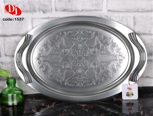 سینی بیضی استیل
