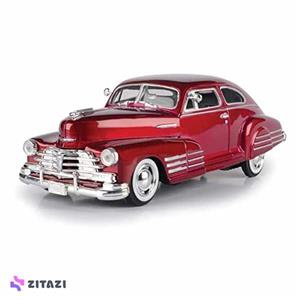 ماکت فلزی شورولت موتورمکس Motor Max Motormax 1948 Chevy Aerosedan Fleetline Claret Red 1:24