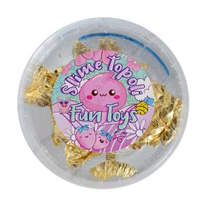 ژل بازی شفاف ورق طلا کد slime165