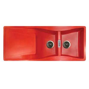 سینک گرانیتی توکار G810 قرمز اس ام تی