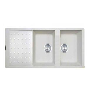 سینک گرانیتی توکار G820 سفید اس ام تی