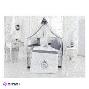 سرویس خواب 8 تکه کودک مامی شاپ طرح رویال بیبی