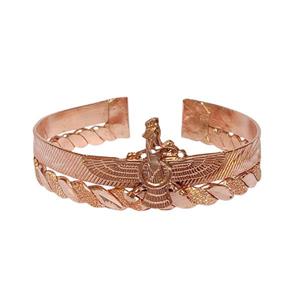 دستبند طرح فروهر مسی کد JW398