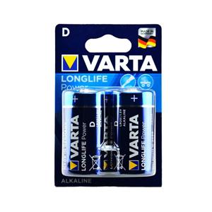 باتری بزرگ سایز D وارتا مدل LONGLIFE Power بسته 2 عددی