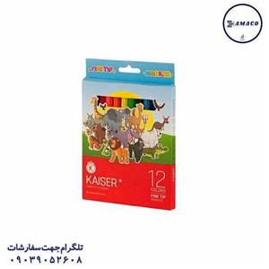 ماژیک 12 رنگ 812 برند کیسر