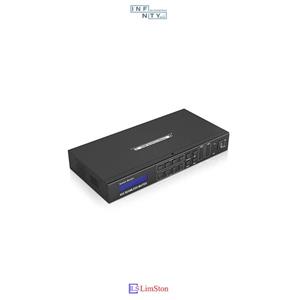 ماتریکس 4 در 4 HDMI بدون وقفه و قابلیت ویدئو وال + ریموت لیمستون LimSton مدل LS-HM0404W