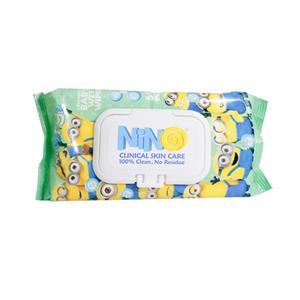 دستمال مرطوب نینو با عصاره کالاندولا بسته 50 عددی nino baby wipes