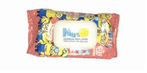 دستمال مرطوب نینو با عصاره کالاندولا بسته 50 عددی nino baby wipes