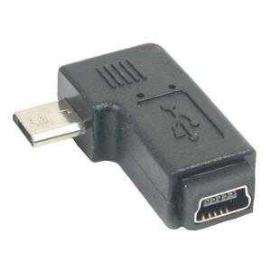 مبدل micro USB به mini USB مادگی 90 درجه نری