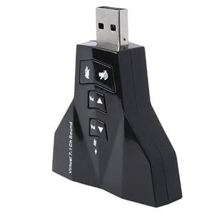 کارت صدای اکسترنال دوکانال USB مدل Virtual 7.1