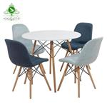میز ناهارخوری چهارنفره فایبر روکشی