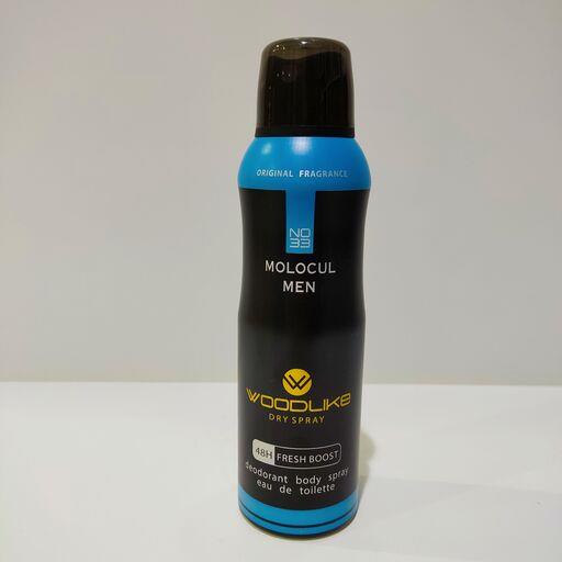 اسپری بدن مردانه وودلایک مدل مولکول حجم 200 میلی لیتر