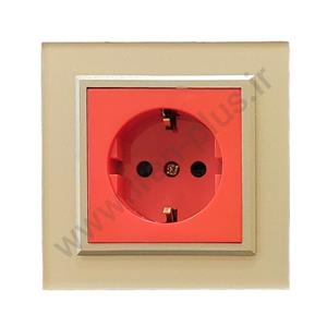 پریز ارت محافظ دار ups مدل برلیان پلکسی بژ