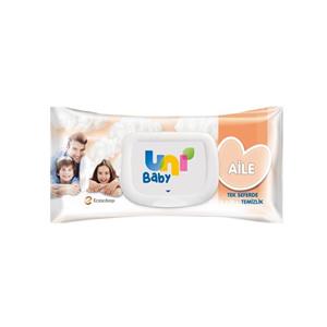 دستمال مرطوب کودک یونی unibaby بسته 90 عددی