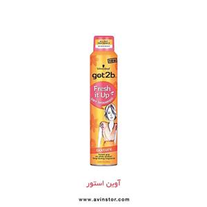 شامپو خشک شوارتسکف رفرش فوری با عصاره گل ها 200 میلی لیتر Schwarzkopf Got2b