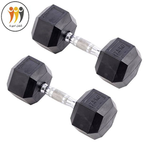 دمبل شش گوش 7.5 کیلوگرم