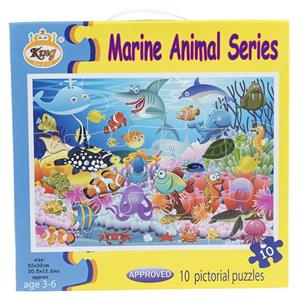 پازل 10 تکه مدل Marine Animal Series Marine Animal Series Puzzle 10 Pcs