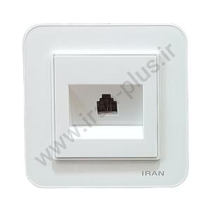 تلفن تک سوکت (2خط) مدل ارس سفید