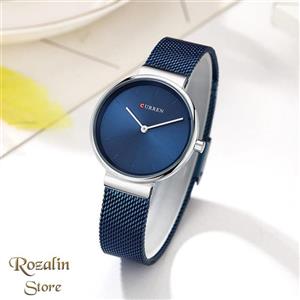 ساعت مچی عقربه ای برند کارن سرمه ای کد RS-192