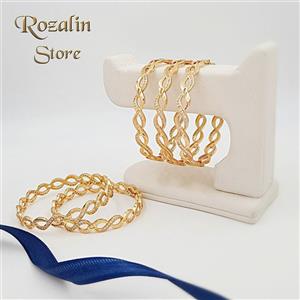 النگو زنانه طرح طلا نگین دار کد RS-211
