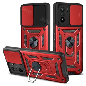 قاب کشویی بتمنی مدل آهنربایی هولدردار برای گوشی Xiaomi Poco F3 طرح اسلاید آرمور