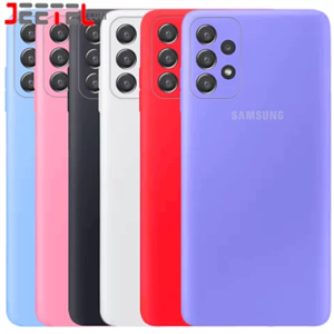 کاور سیلیکونی محافظ لنزدار مناسب برای گوشی موبایل سامسونگ مدل Galaxy A73
