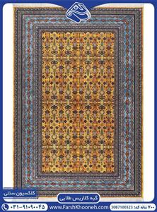 فرش گبه سنتی زمینه طلایی 700 شانه کد: 7100323 