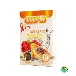کاندوم میوه ای شادو Shadow Flavoured بسته 12 عددی Shadow Flavoured Professional Condom 12pcs