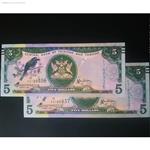 اسکناس  جفت  5  دلار  ترینیداد2006