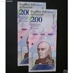 اسکناس جفت  200بولیوار ونزوئلا  2018