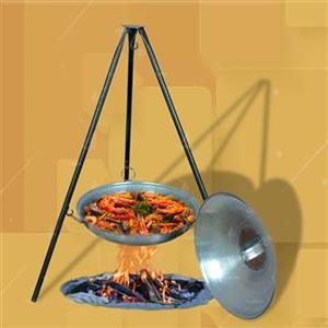 ساج و سه پایه تهیه غذا سایز 45