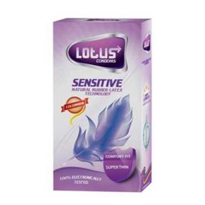 کاندوم خیلی نازک لوتوس Sensitive Lotus بسته 12 عددی 