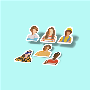 استیکر Minimal Stranger Things Sticker Pack Sticker