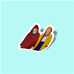 استیکر Eleven & Max - Stranger Things Sticker